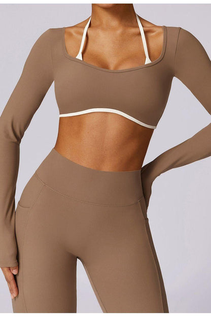 Nüda Contrast Long Sleeve Top