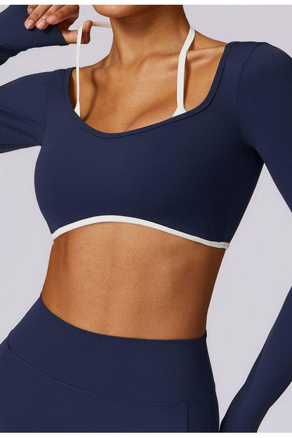 Nüda Contrast Long Sleeve Top