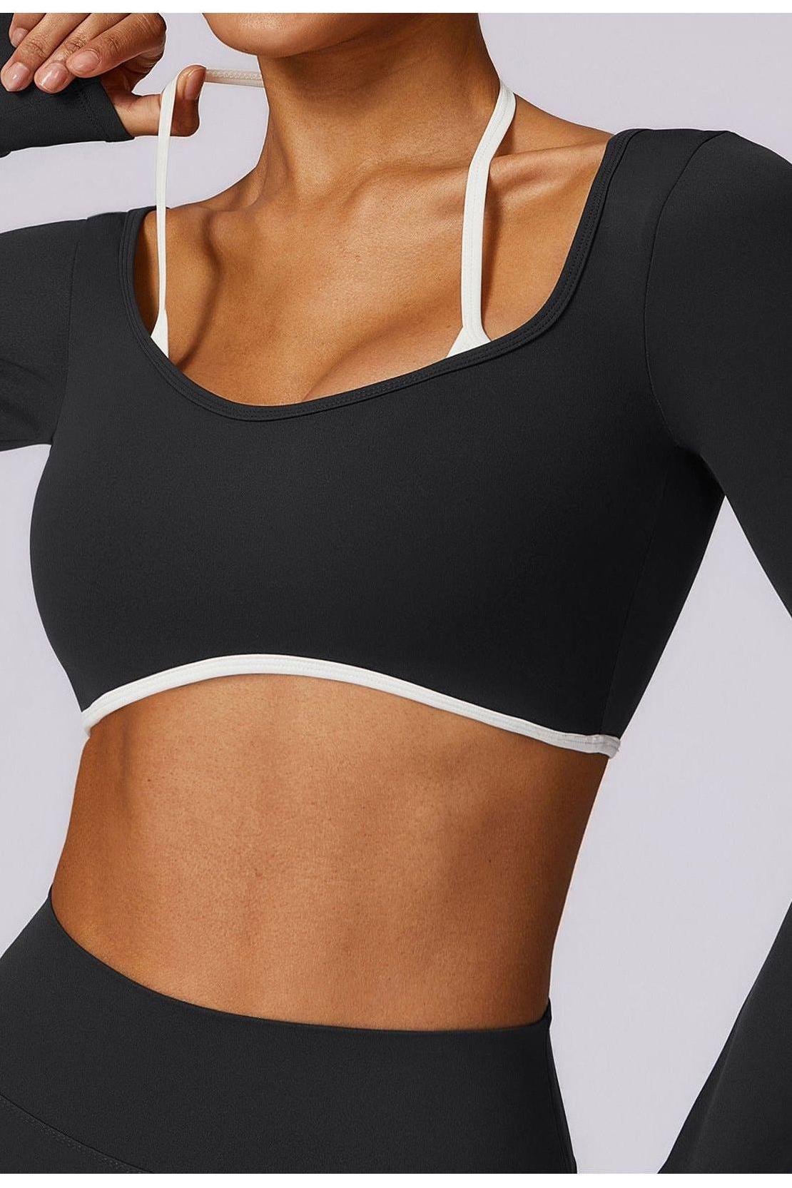 Nüda Contrast Long Sleeve Top