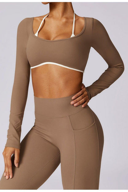 Nüda Contrast Long Sleeve Top